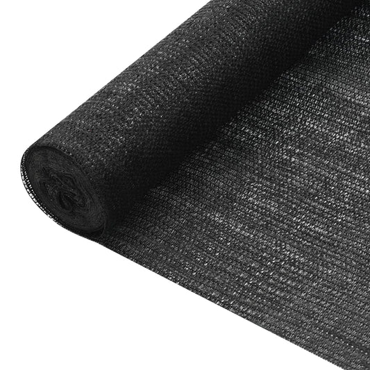 Näkösuoja musta 1,8x25 m HDPE 75 g/m² - Sisustajankoti.fi