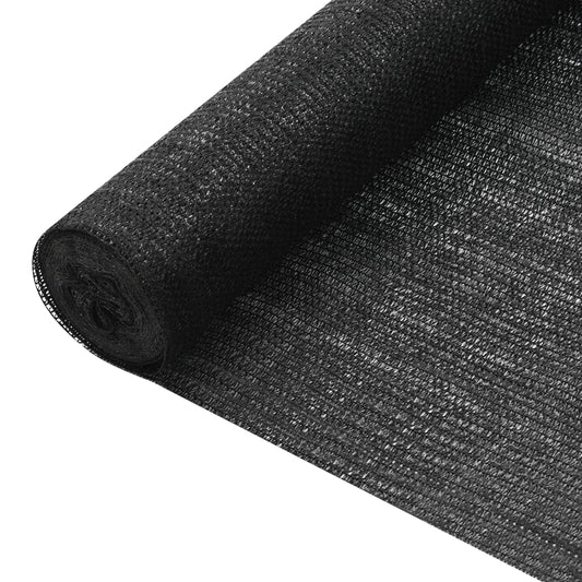 Näkösuoja musta 3,6x25 m HDPE 75 g/m² - Sisustajankoti.fi