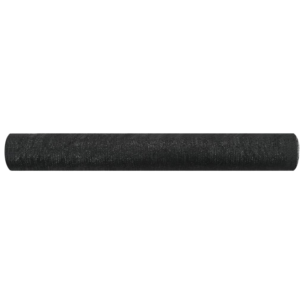 Näkösuoja musta 3,6x25 m HDPE 75 g/m² - Sisustajankoti.fi