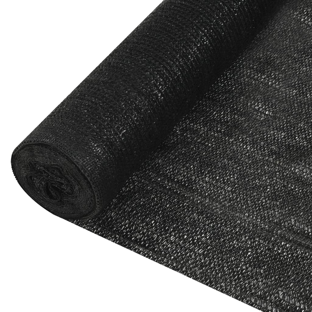 Näkösuoja musta 1,2x10 m HDPE 150 g/m² - Sisustajankoti.fi