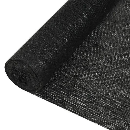 Näkösuoja musta 1,2x10 m HDPE 150 g/m² - Sisustajankoti.fi