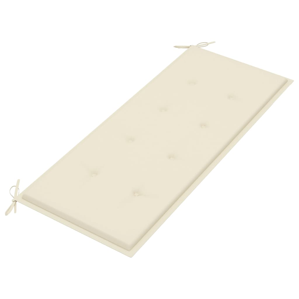 Puutarhapenkki tyynyllä 120 cm akasiapuu - Sisustajankoti.fi