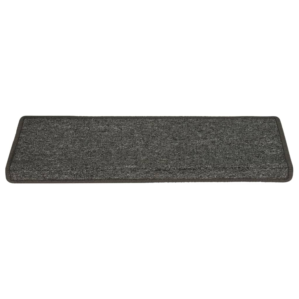 Porrasmatot 15 kpl 65x25 cm harmaa ja musta - Sisustajankoti.fi