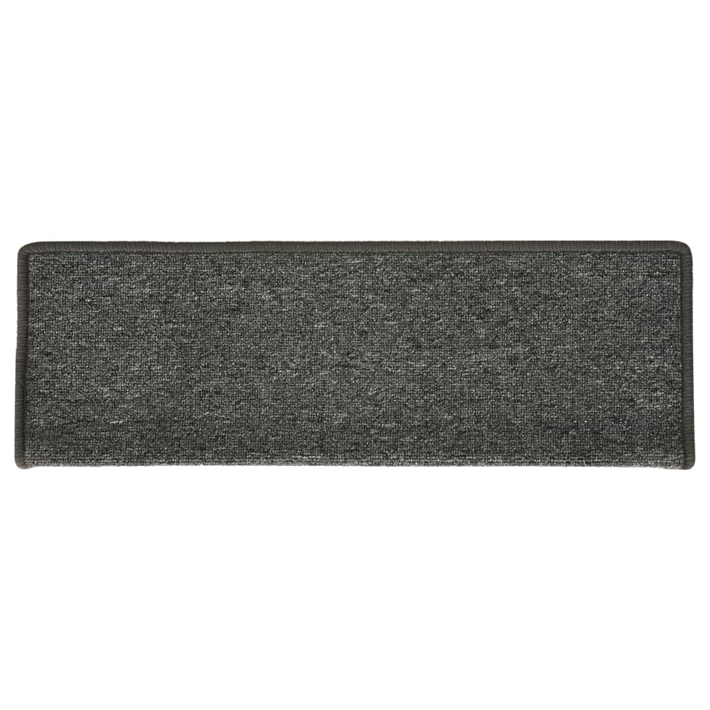 Porrasmatot 15 kpl 65x25 cm harmaa ja musta - Sisustajankoti.fi