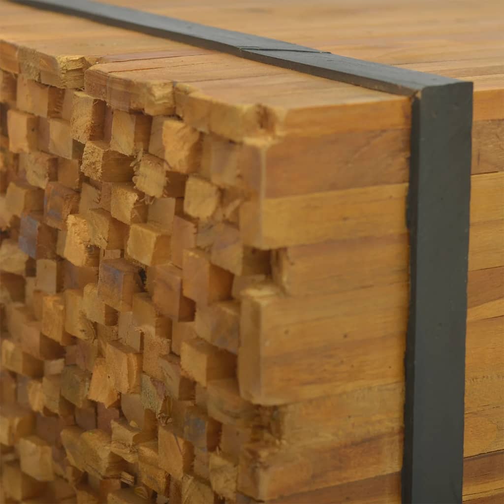 Sohvapöytä 110x45x38 cm täysi tiikki - Sisustajankoti.fi