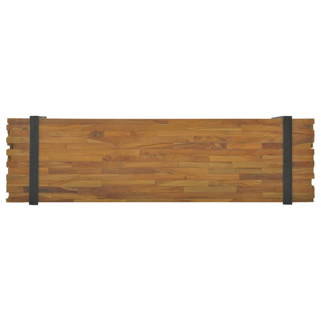 TV-taso 110x30x32,5 cm täysi tiikki - Sisustajankoti.fi