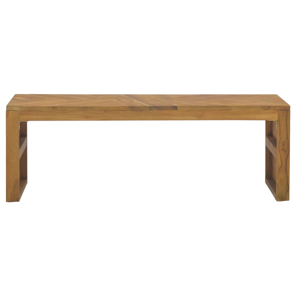 TV-taso 110x35x36 cm täysi tiikki - Sisustajankoti.fi