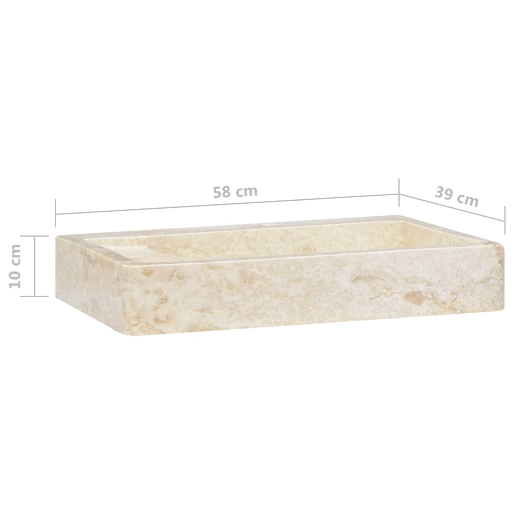 Pesuallas kerma 58x39x10 cm marmori - Sisustajankoti.fi
