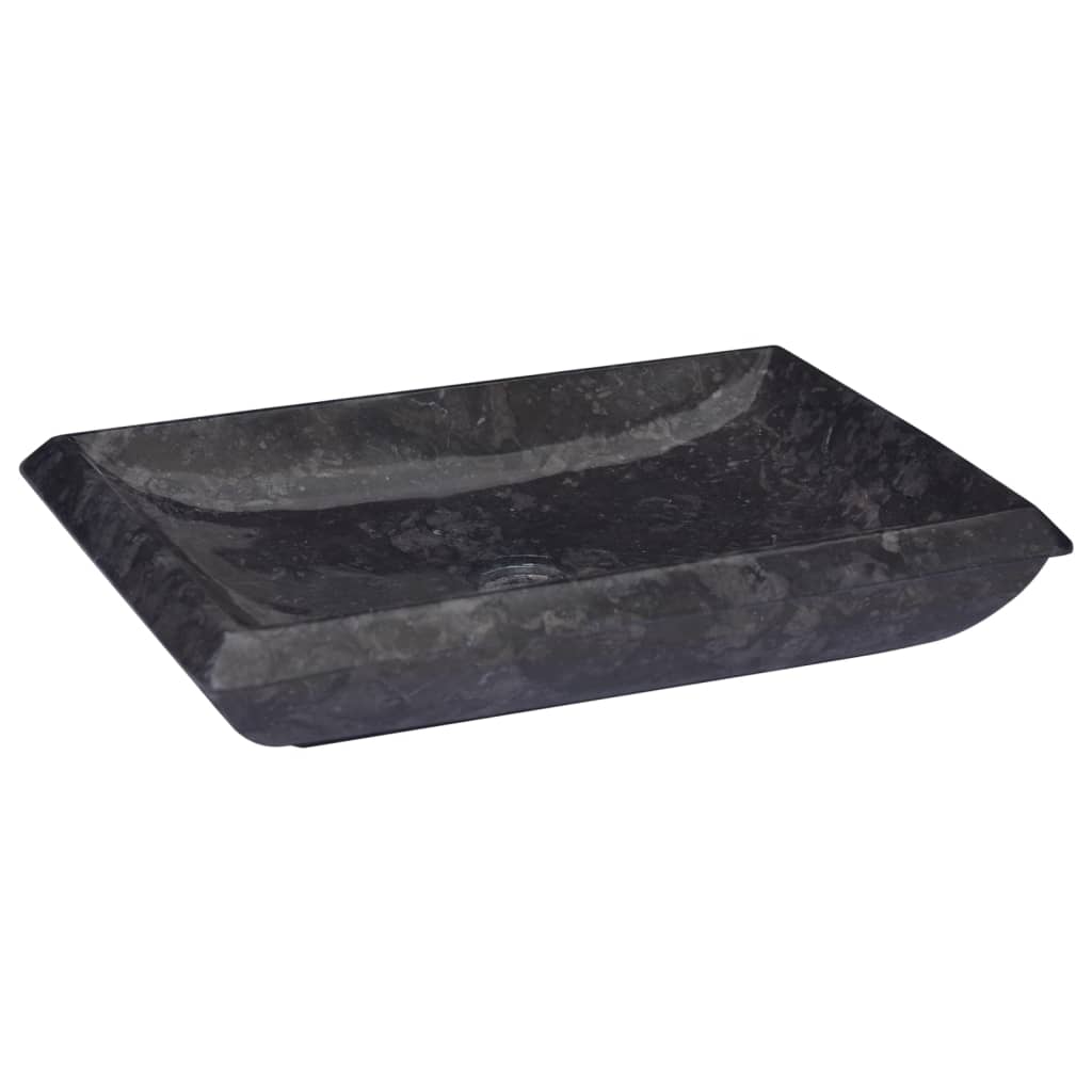 Pesuallas musta 50x35x10 cm marmori - Sisustajankoti.fi