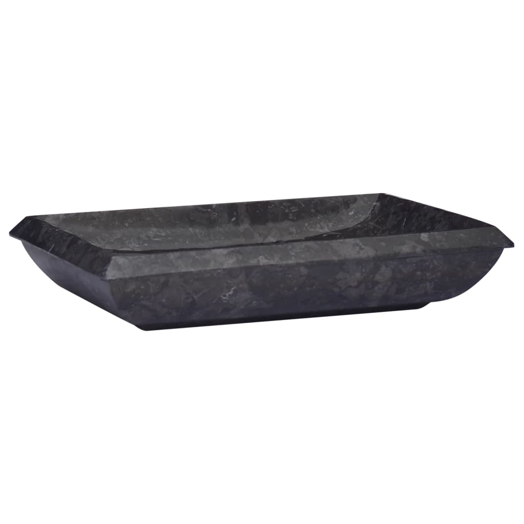 Pesuallas musta 50x35x10 cm marmori - Sisustajankoti.fi