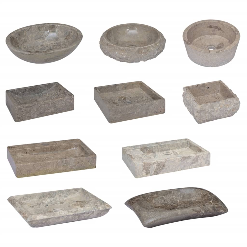 Pesuallas harmaa 30x30x13 cm marmori - Sisustajankoti.fi