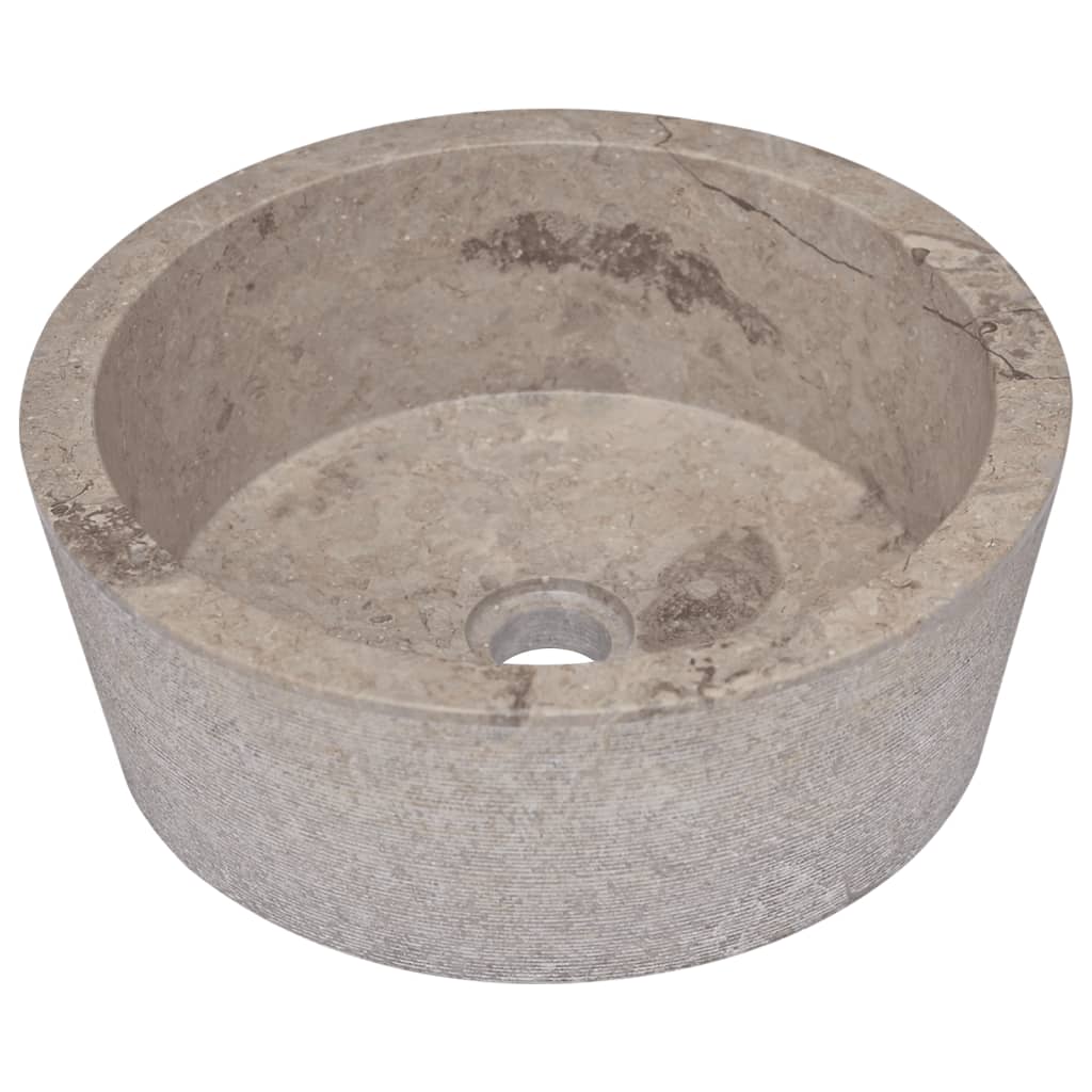 Pesuallas harmaa Ø40x15 cm marmori - Sisustajankoti.fi