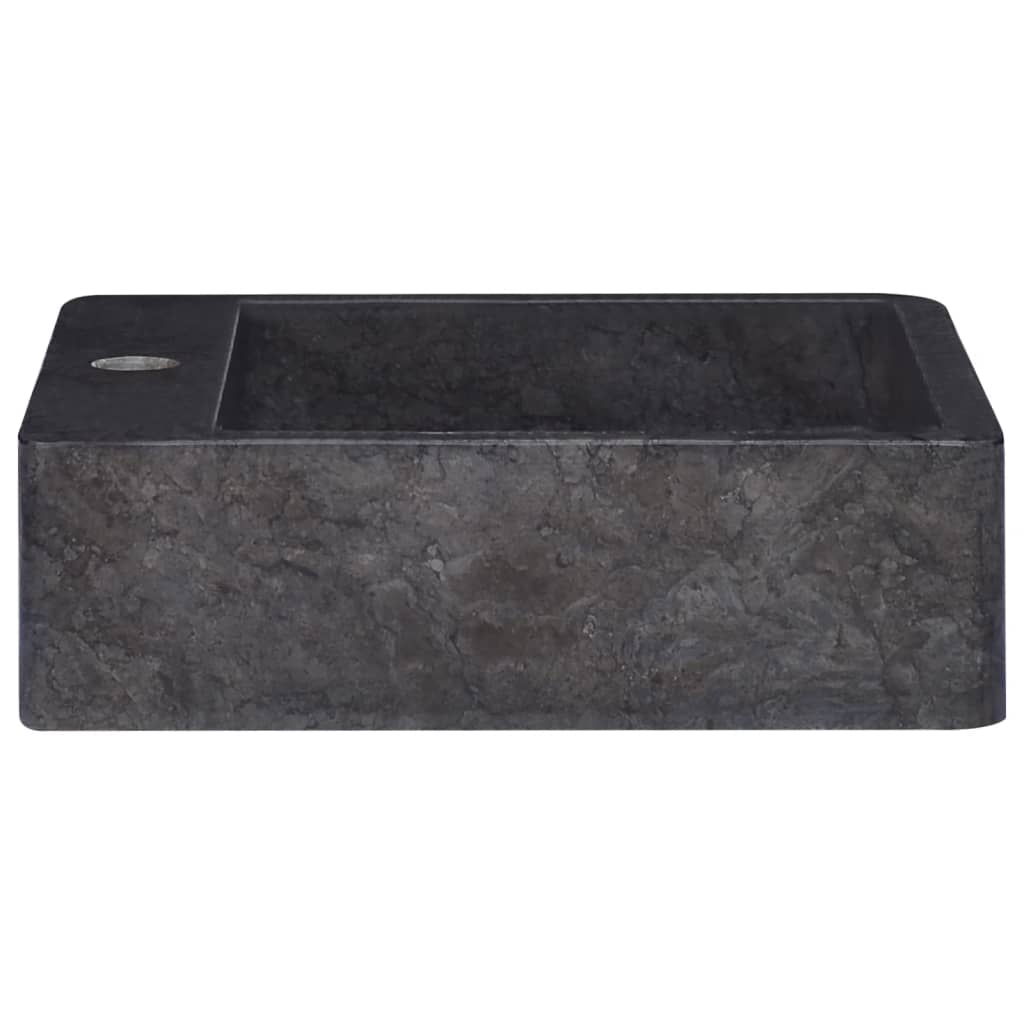 Pesuallas musta 40x40x12 cm marmori - Sisustajankoti.fi