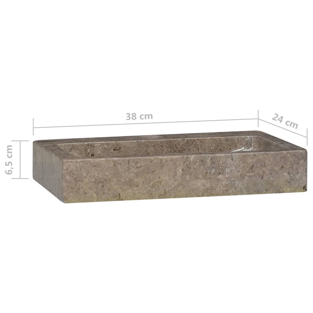 Pesuallas harmaa 38x24x6,5 cm marmori - Sisustajankoti.fi