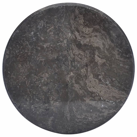 Pöytälevy musta Ø50x2,5 cm marmori - Sisustajankoti.fi