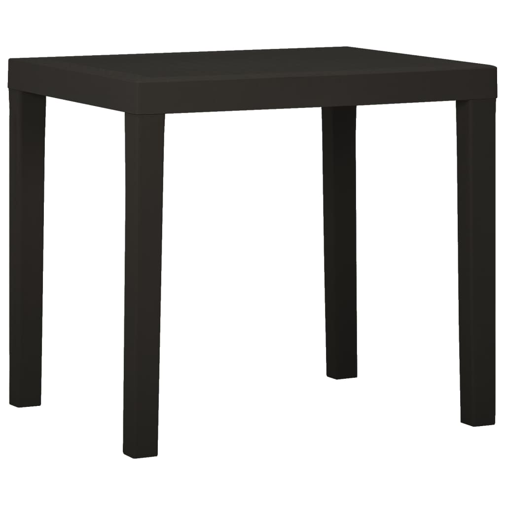 Puutarhapöytä antrasiitti 79x65x72 cm muovi - Sisustajankoti.fi
