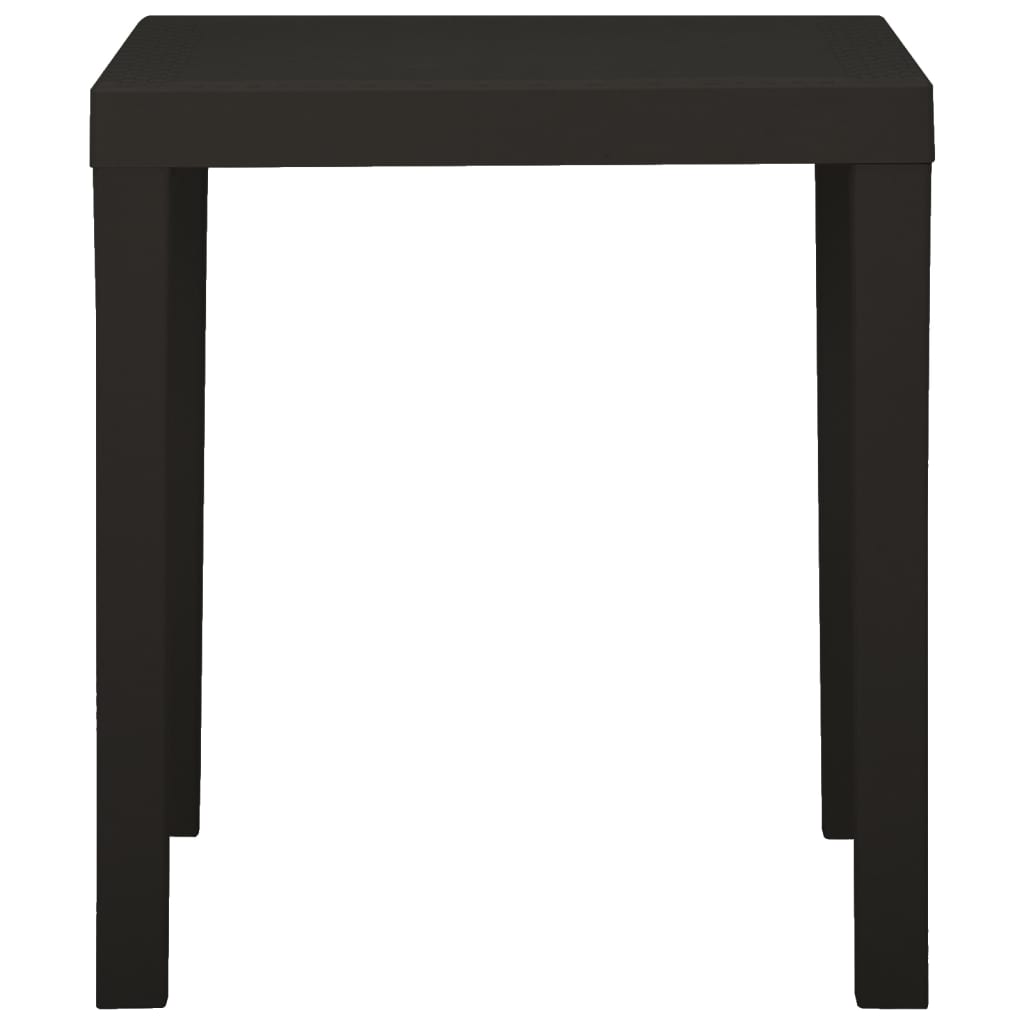 Puutarhapöytä antrasiitti 79x65x72 cm muovi - Sisustajankoti.fi