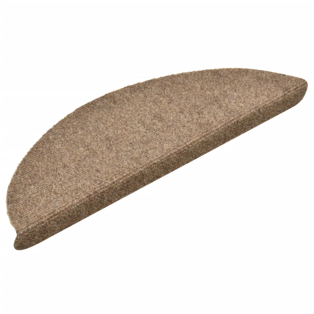 Itsekiinnittyvät porrasmatot 10 kpl kerma 56x17x3 cm neulahuopa - Sisustajankoti.fi