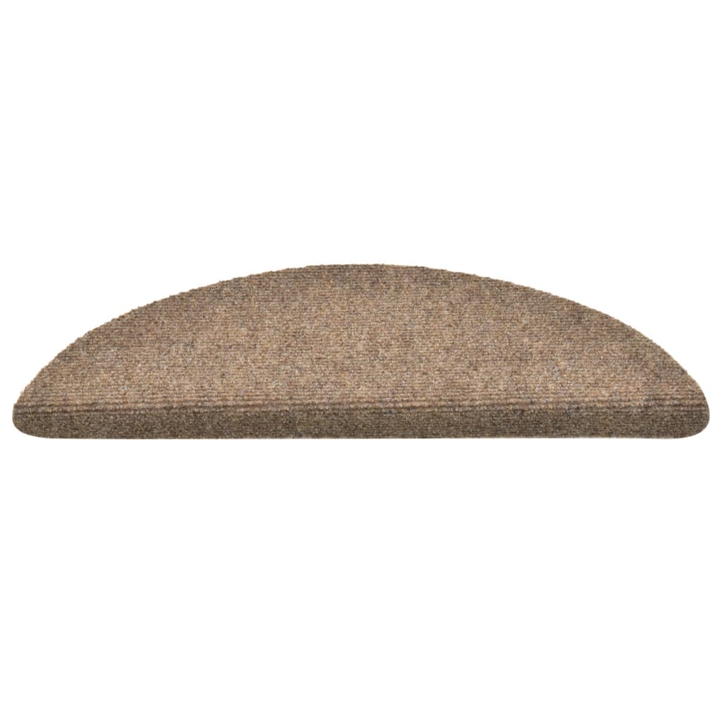 Itsekiinnittyvät porrasmatot 10 kpl kerma 56x17x3 cm neulahuopa - Sisustajankoti.fi