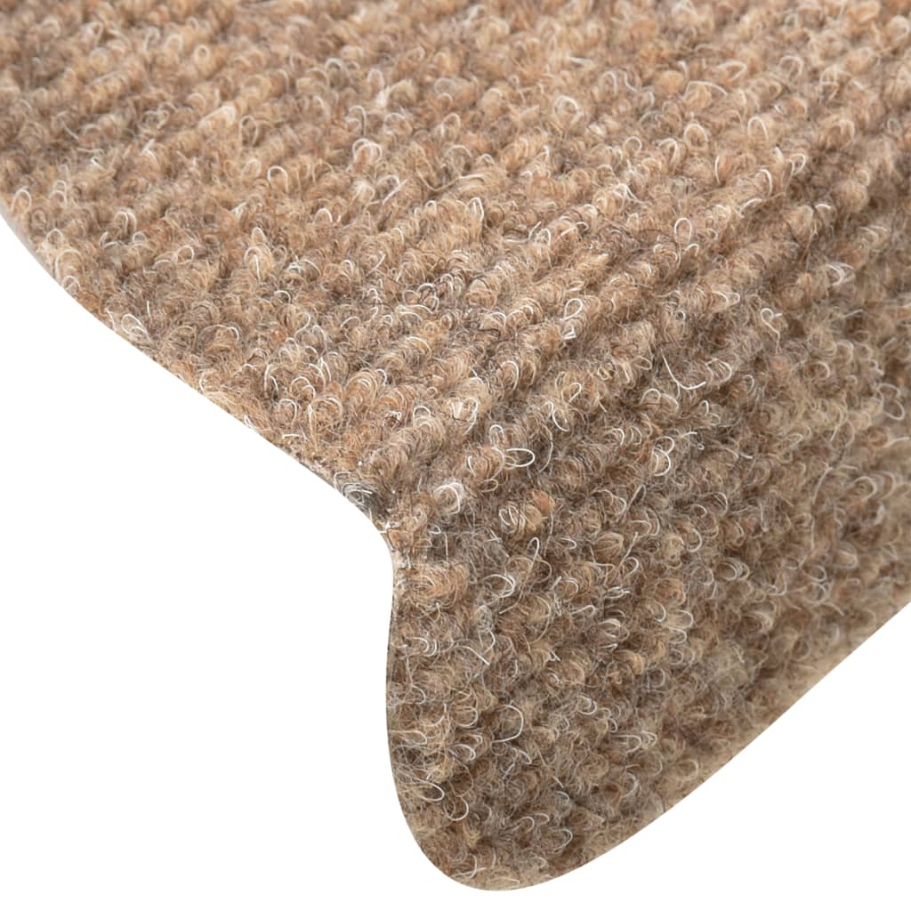 Itsekiinnittyvät porrasmatot 10 kpl kerma 56x17x3 cm neulahuopa - Sisustajankoti.fi