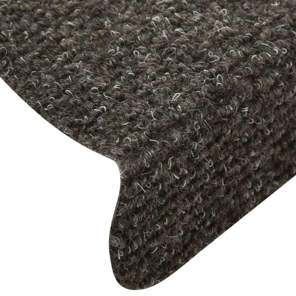 Itsekiinnittyvät porrasmatot 10 kpl vaaleanruskea 65x21x4 cm - Sisustajankoti.fi