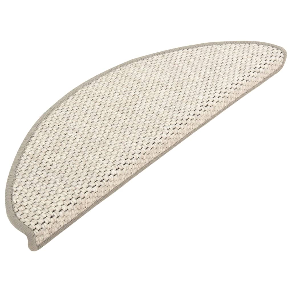 Itsekiinnittyvät porrasmatot sisaltyyli 15 kpl 65x25 cm beige - Sisustajankoti.fi