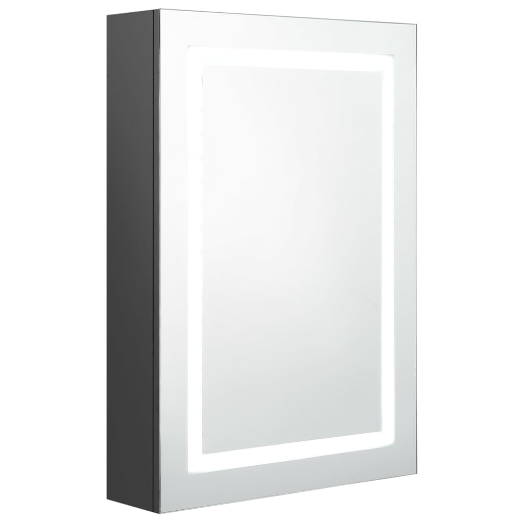 LED kylpyhuoneen peilikaappi harmaa 50x13x70 cm - Sisustajankoti.fi