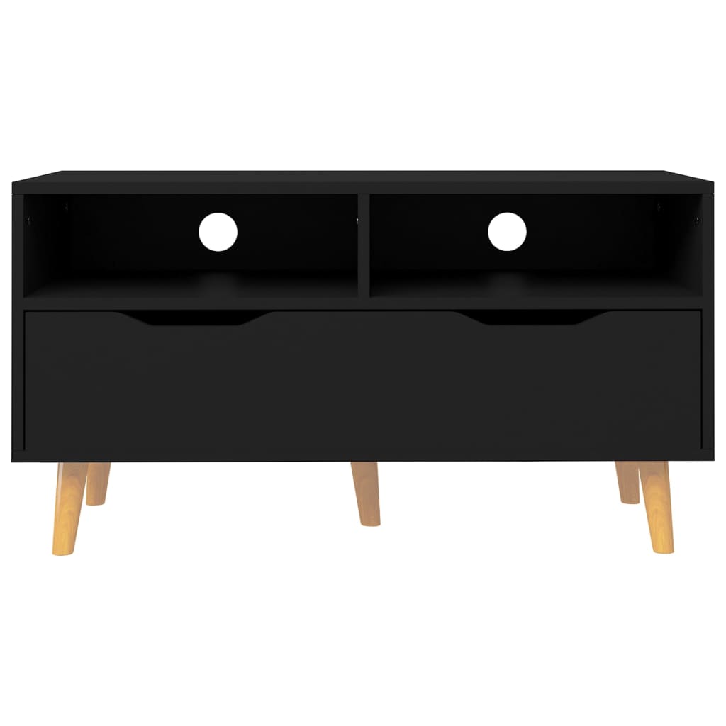 TV-taso musta 90x40x48,5 cm lastulevy - Sisustajankoti.fi