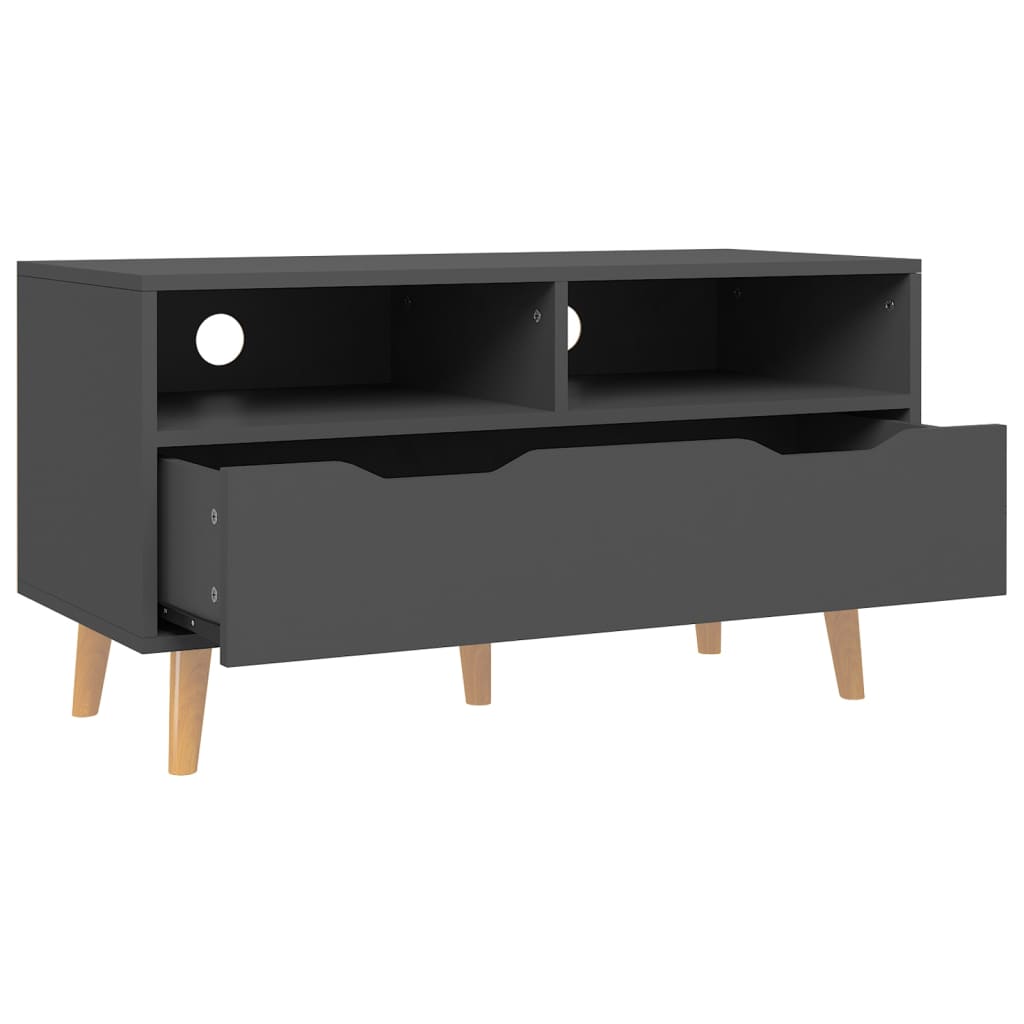 TV-taso harmaa 90x40x48,5 cm lastulevy - Sisustajankoti.fi