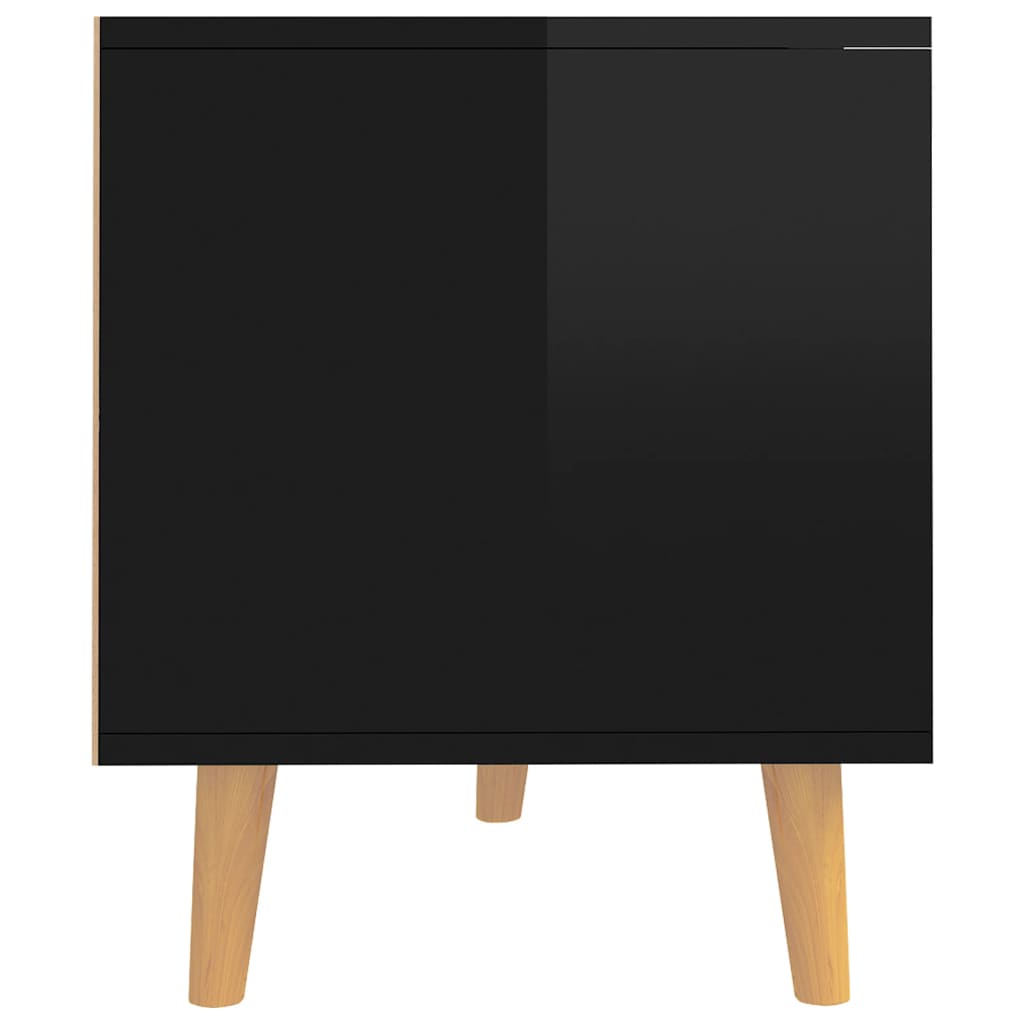 TV-taso korkeakiilto musta 90x40x48,5 cm lastulevy - Sisustajankoti.fi