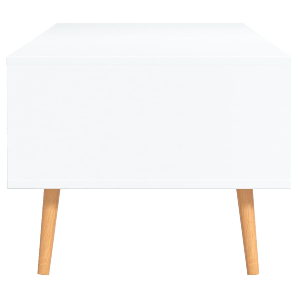 Sohvapöytä valkoinen 100x49,5x43 cm lastulevy - Sisustajankoti.fi
