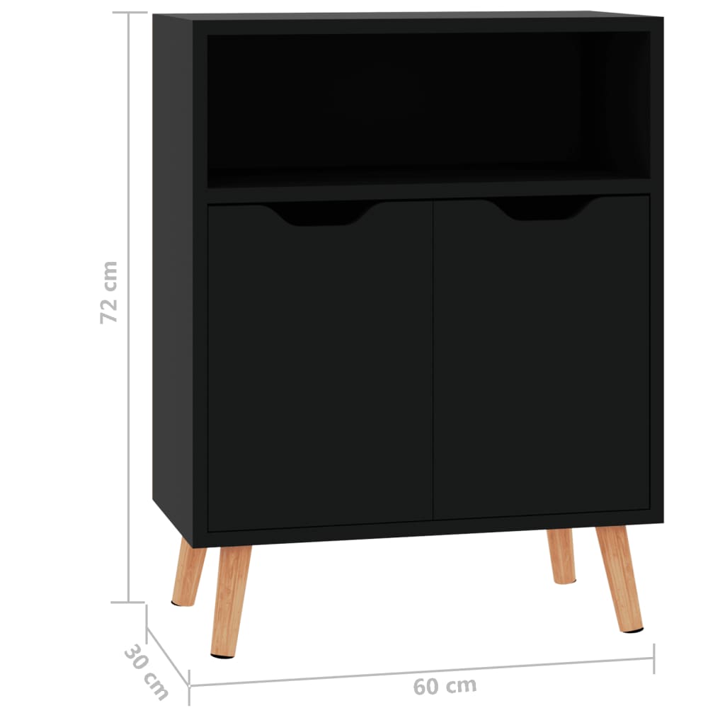 Senkki korkeakiilto musta 60x30x72 cm - Sisustajankoti.fi