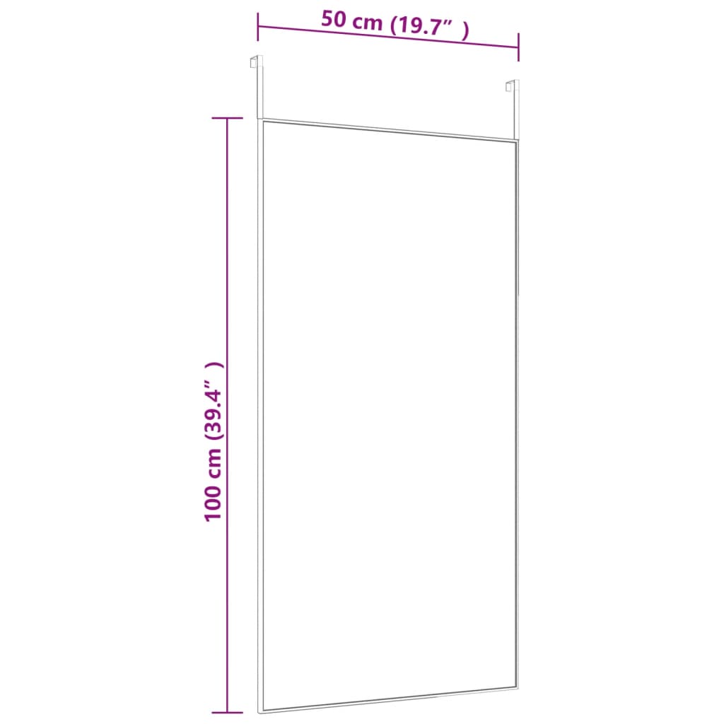 Ovipeili kulta 50x100 cm lasi ja alumiini - Sisustajankoti.fi