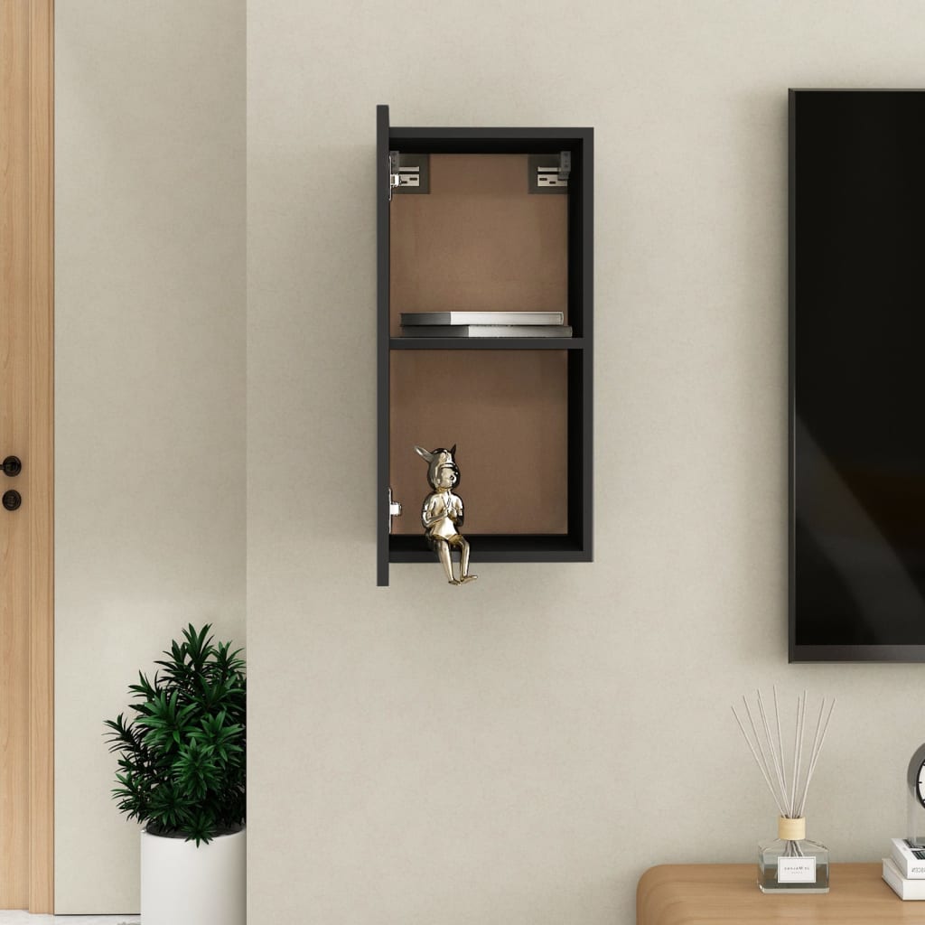 TV-taso musta 30,5x30x60 cm - Sisustajankoti.fi