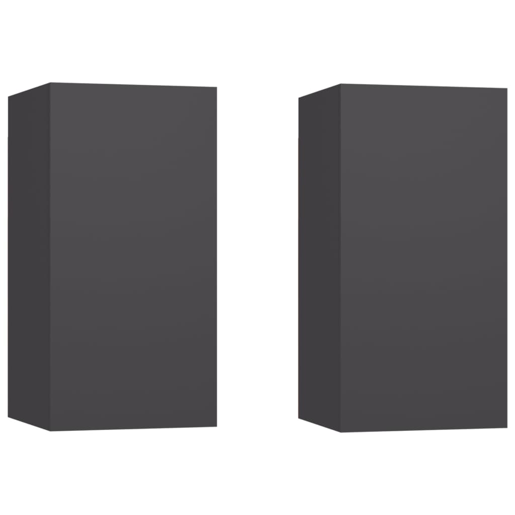 TV-tasot 2 kpl harmaa 30,5x30x60 cm - Sisustajankoti.fi