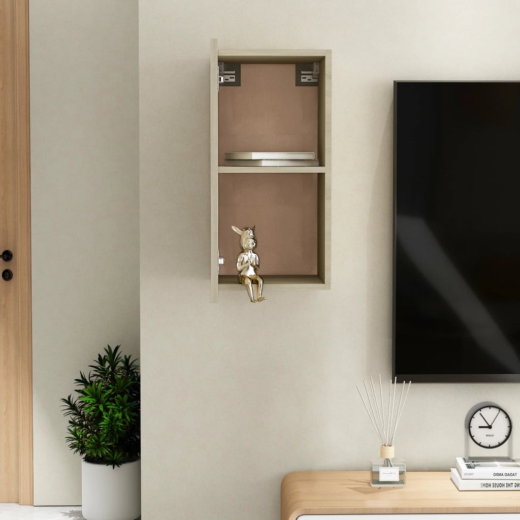 TV-taso Sonoma-tammi 30,5x30x60 cm - Sisustajankoti.fi