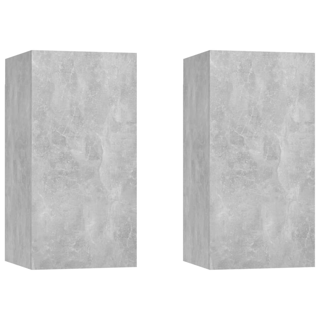 TV-tasot 2 kpl betoninharmaa 30,5x30x60 cm - Sisustajankoti.fi