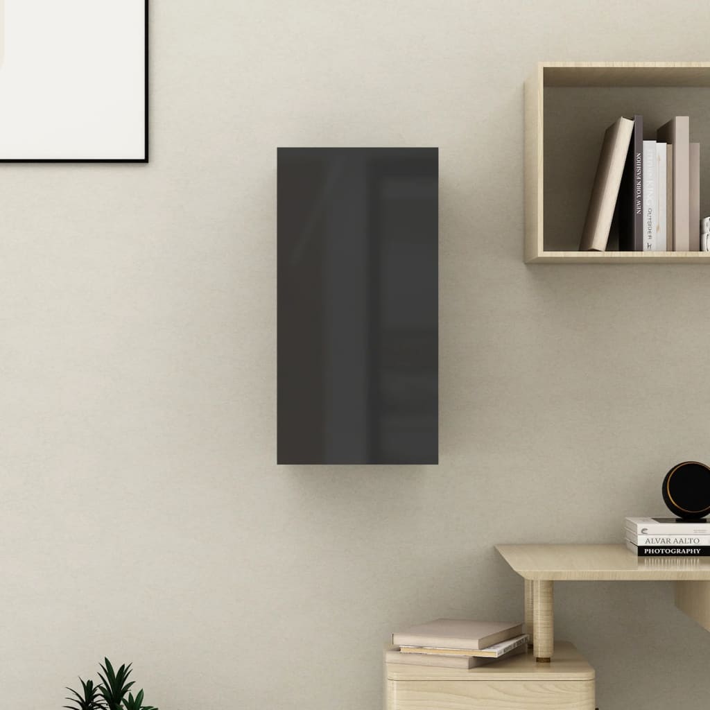 TV-taso korkeakiilto musta 30,5x30x60 cm - Sisustajankoti.fi