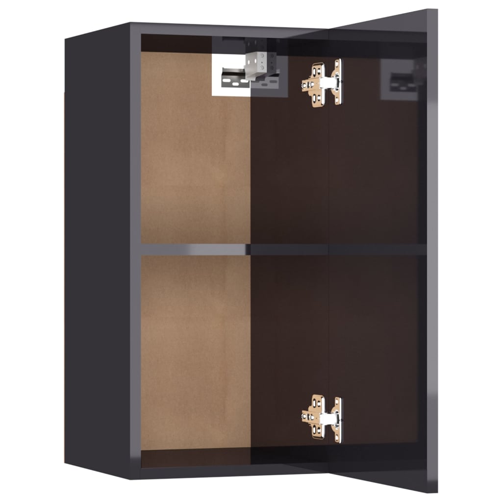 TV-tasot 2 kpl korkeakiilto harmaa 30,5x30x60 cm - Sisustajankoti.fi