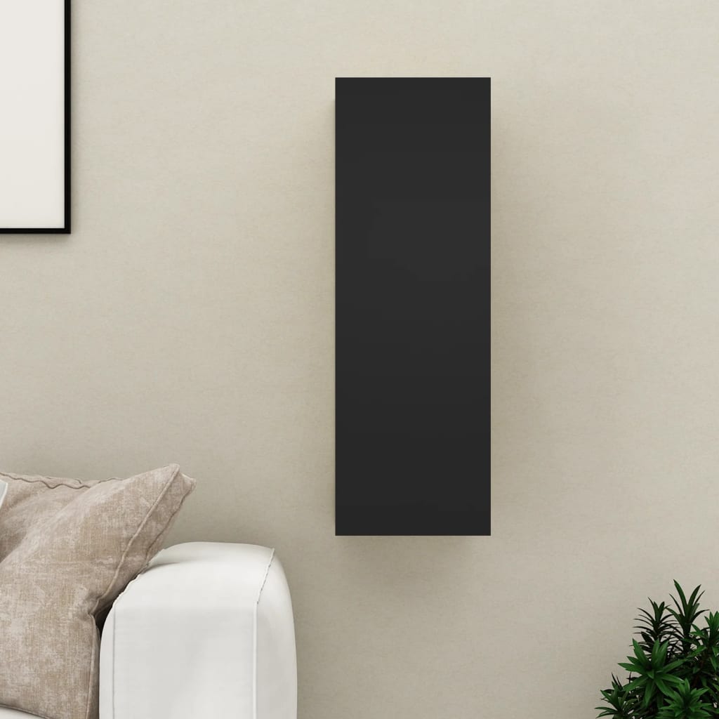 TV-taso musta 30,5x30x90 cm - Sisustajankoti.fi