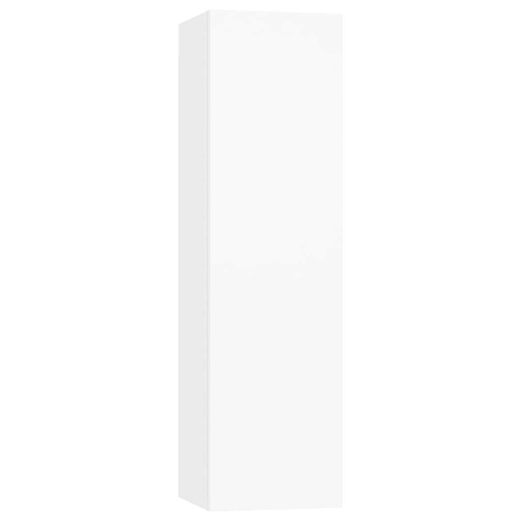 TV-tasot 2 kpl valkoinen 30,5x30x110 cm - Sisustajankoti.fi