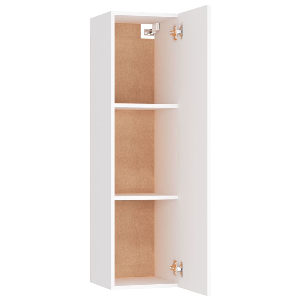 TV-tasot 2 kpl valkoinen 30,5x30x110 cm - Sisustajankoti.fi
