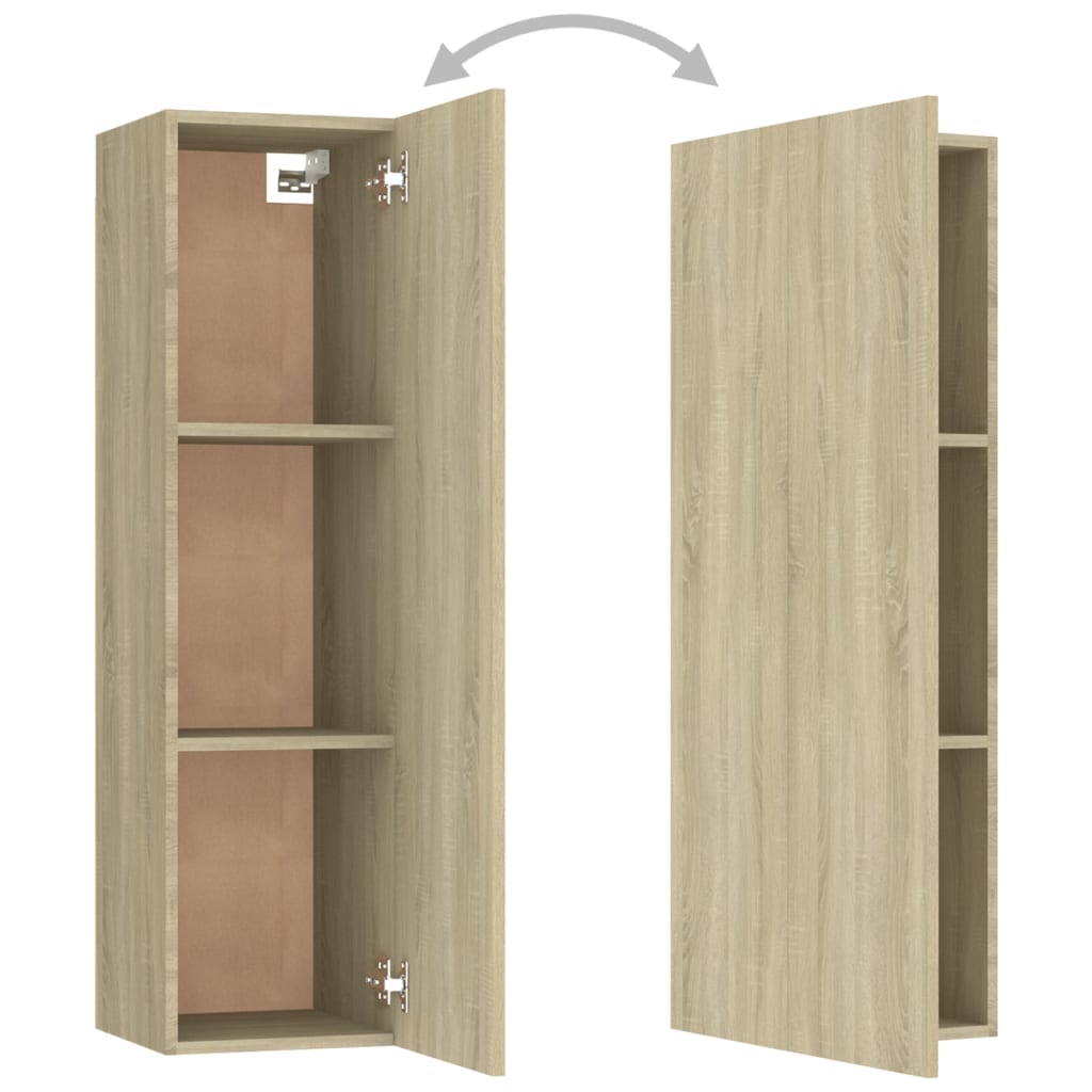 TV-tasot 2 kpl Sonoma-tammi 30,5x30x110 cm - Sisustajankoti.fi