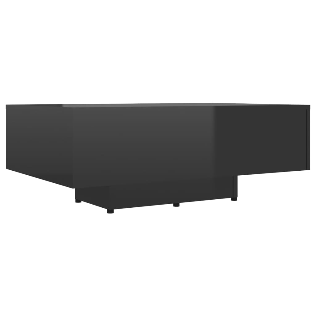 Sohvapöytä korkeakiilto musta 85x55x31 cm - Sisustajankoti.fi