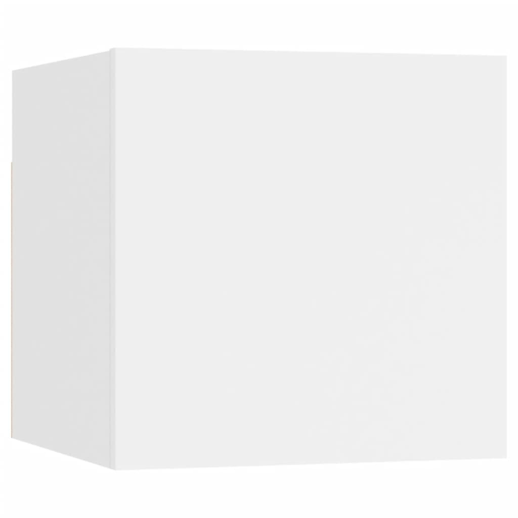 Seinäkiinnitettävä TV-taso valkoinen 30,5x30x30 cm - Sisustajankoti.fi
