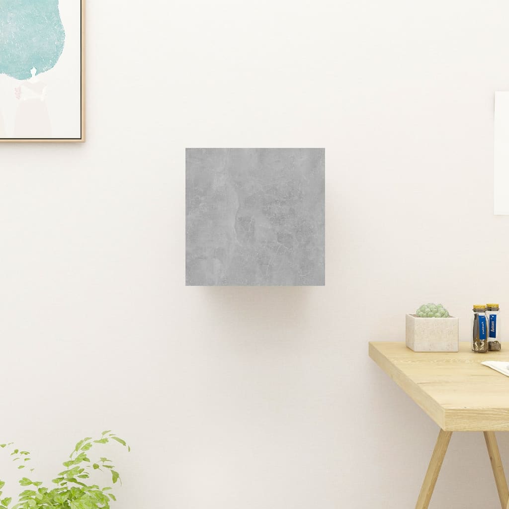 Seinäkiinnitettävä TV-taso betoninharmaa 30,5x30x30 cm - Sisustajankoti.fi