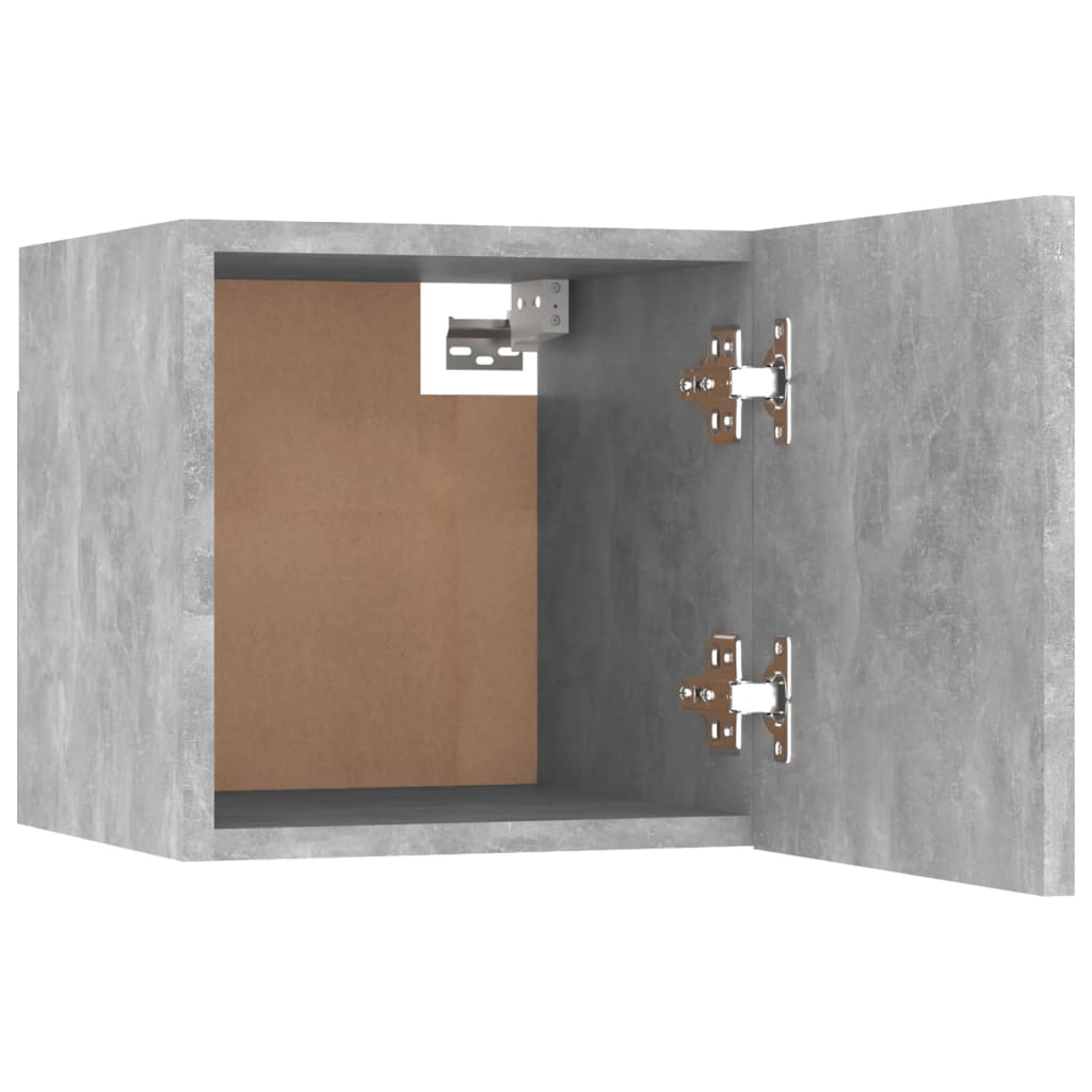 Seinäkiinnitettävät TV-tasot 2 kpl betoninharmaa 30,5x30x30 cm - Sisustajankoti.fi