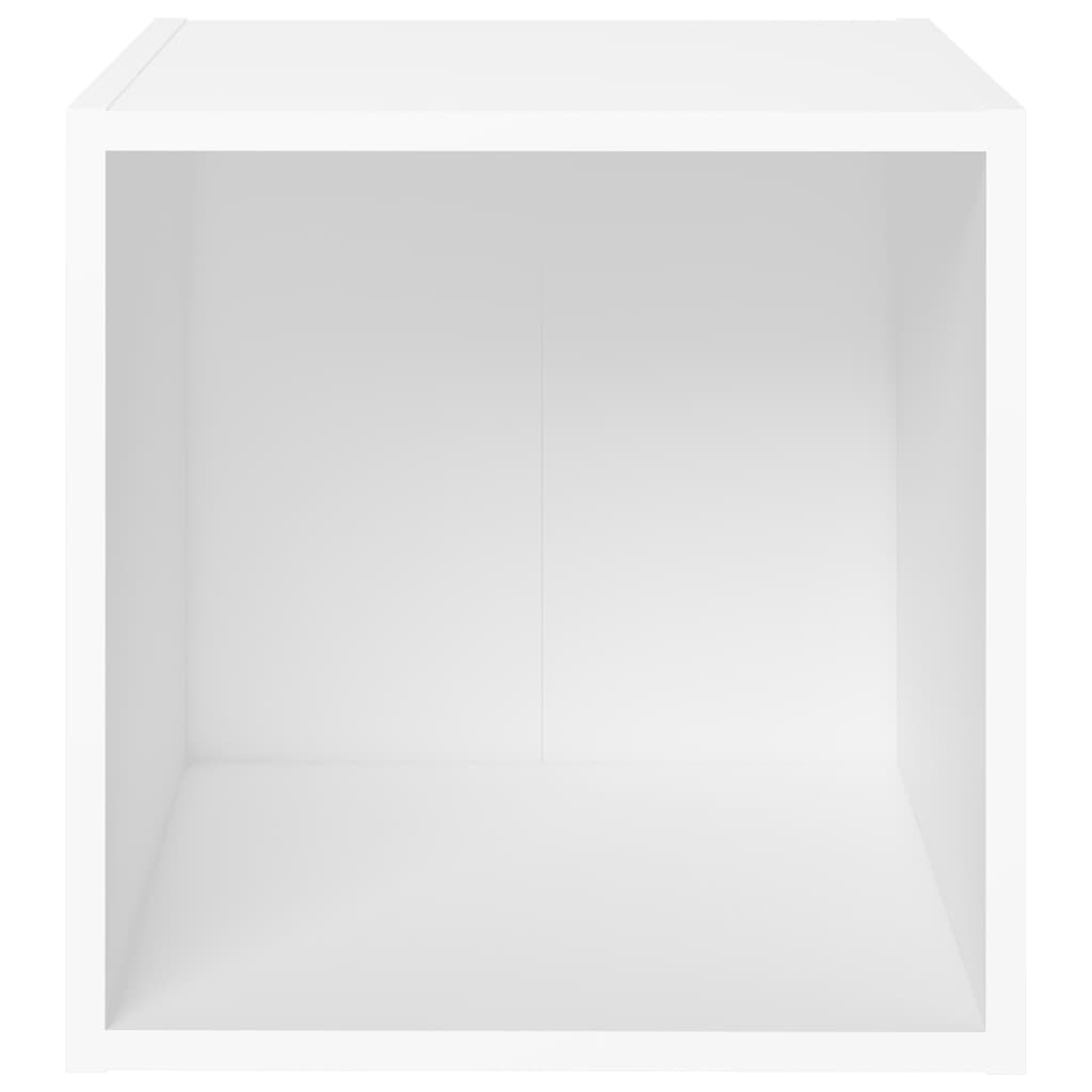 TV-tasot 4 kpl valkoinen 37x35x37 cm lastulevy - Sisustajankoti.fi