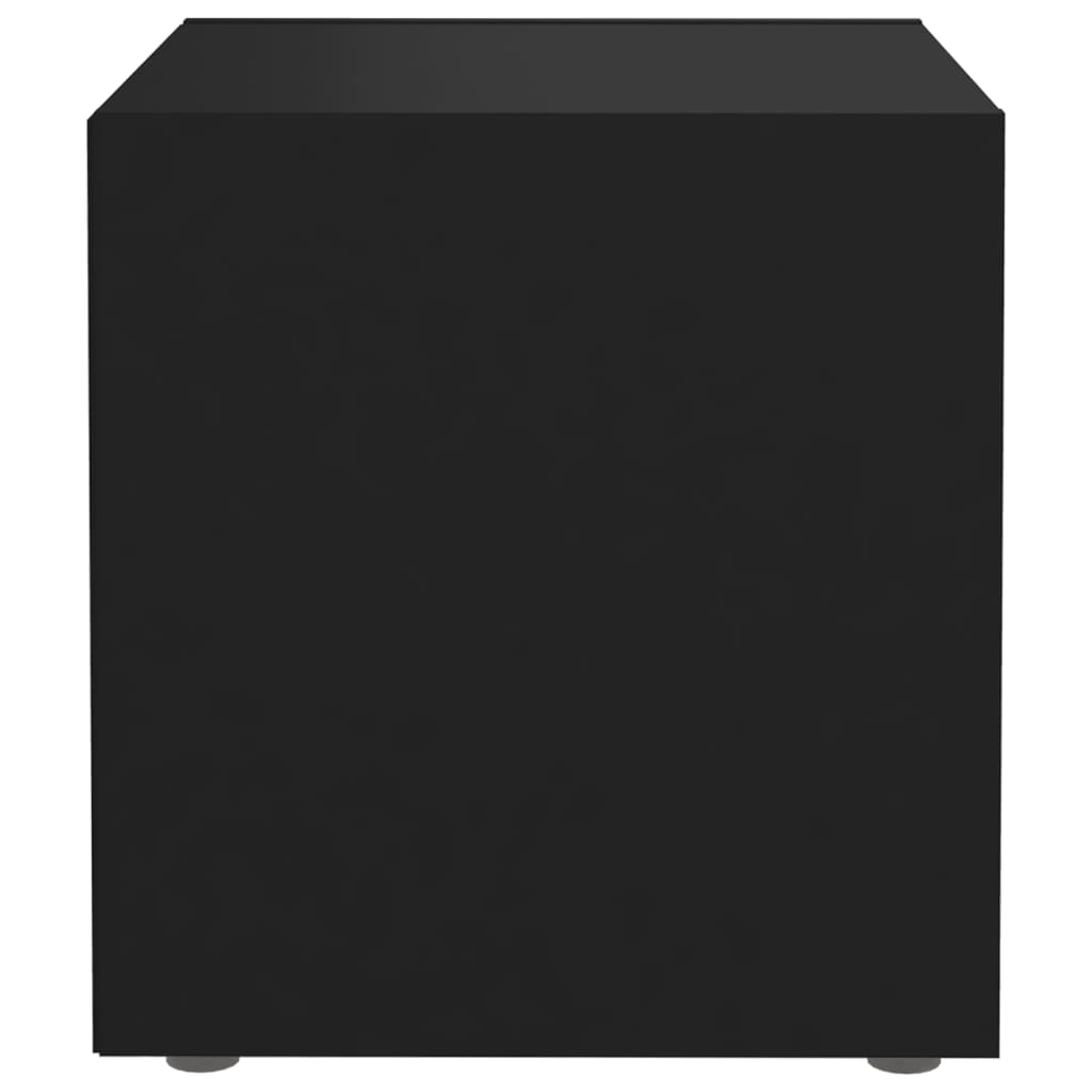 TV-tasot 4 kpl musta 37x35x37 cm lastulevy - Sisustajankoti.fi