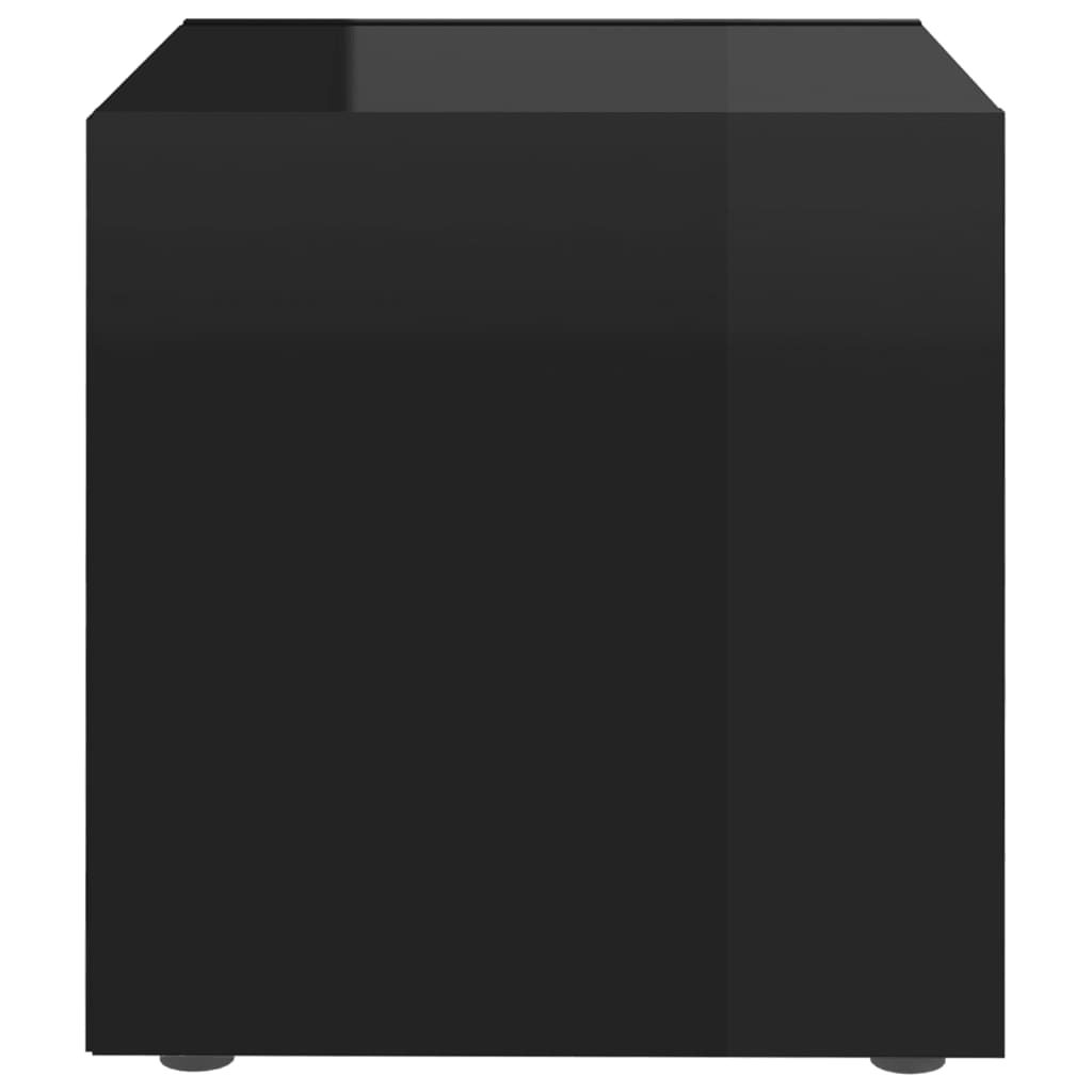 TV-tasot 2 kpl korkeakiilto musta 37x35x37 cm - Sisustajankoti.fi
